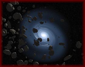 Dibujo artístico de una galaxia